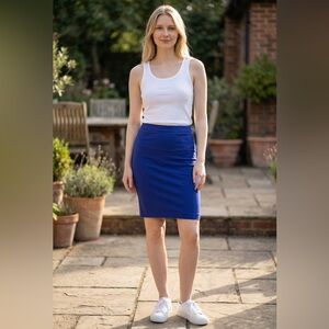 LOFT Cobalt Blue Pencil Skirt